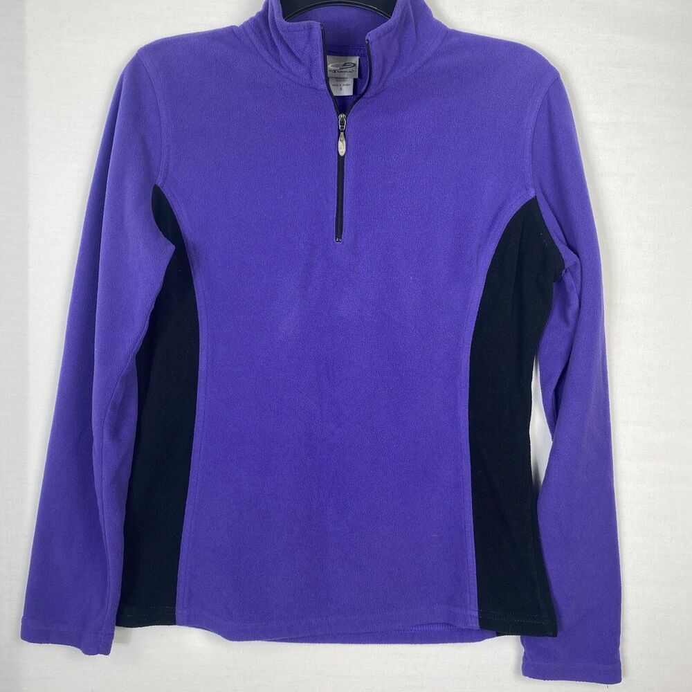 C9 by Champion Size Small Pullover Womens Purple Semi Fitted Quarter Zip Active